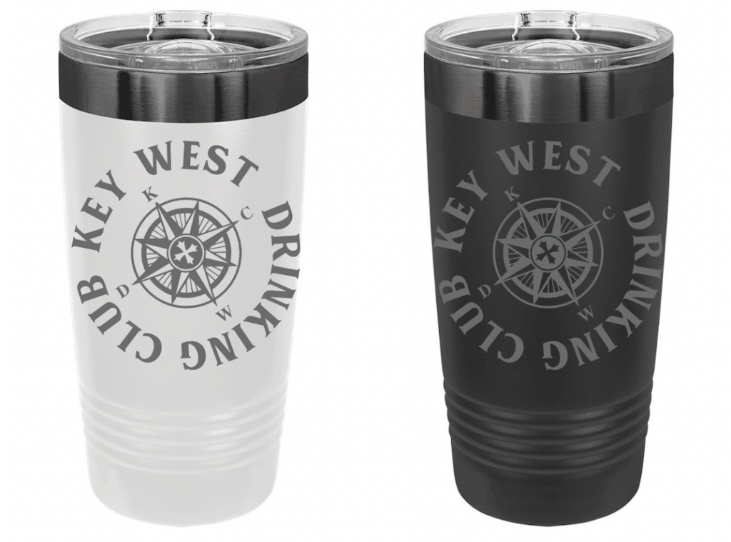 Personalized Drinking Club 20oz Charcoal Tumbler